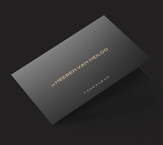 Cadeaubon vormgeving